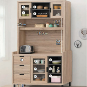 D725-2 布加迪4尺餐櫃組