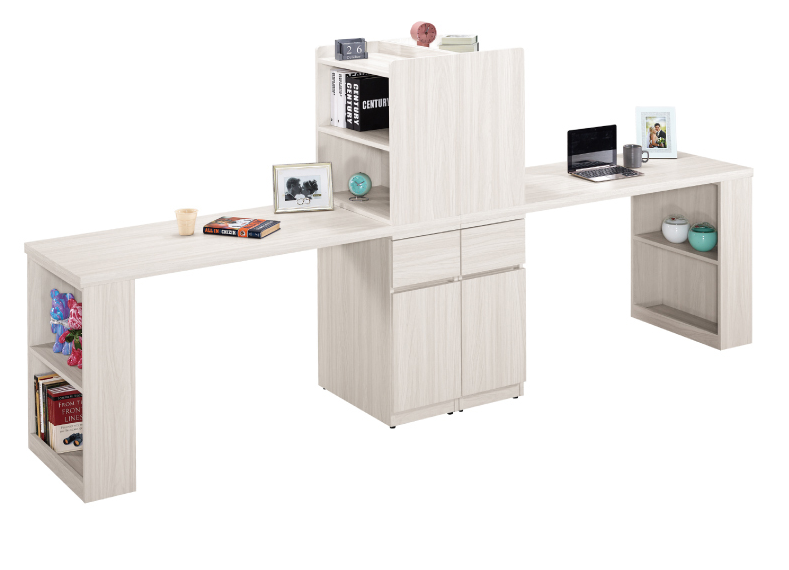 A1595-1 丹尼斯10尺多功能組合書桌 全組 附活動隔板*2 桌面5尺+5尺