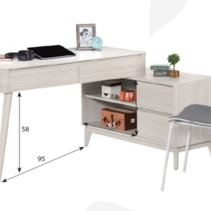 A1597-1 丹尼斯4尺岩板多功能書桌  附活動隔板*1 可自行左右擺放  桌面12MM岩板