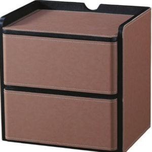 C279-6 A49馬鞍皮床頭櫃