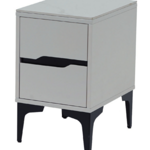 C798-19  C01米色床頭櫃 白岩板