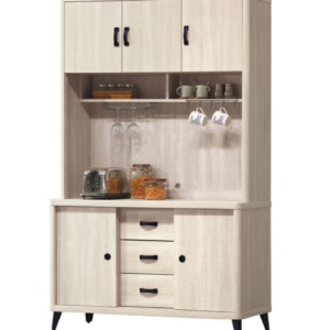 D729-3 布萊德4尺餐櫃 全組