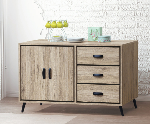 D729-10 伊勢丹4尺餐櫃 下座 附活動隔板*2