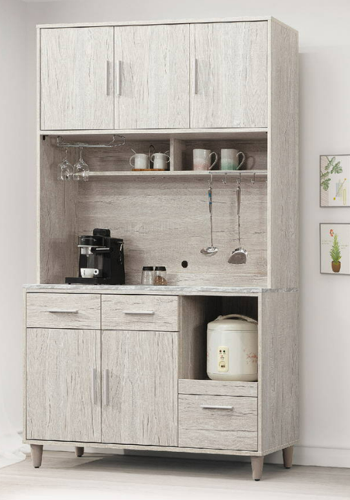 D731-4 迪奧4尺餐櫃 全組