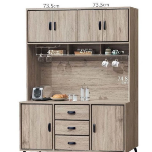 D729-11 伊勢丹5尺餐櫃 全組