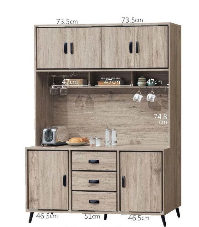 D729-11 伊勢丹5尺餐櫃 全組