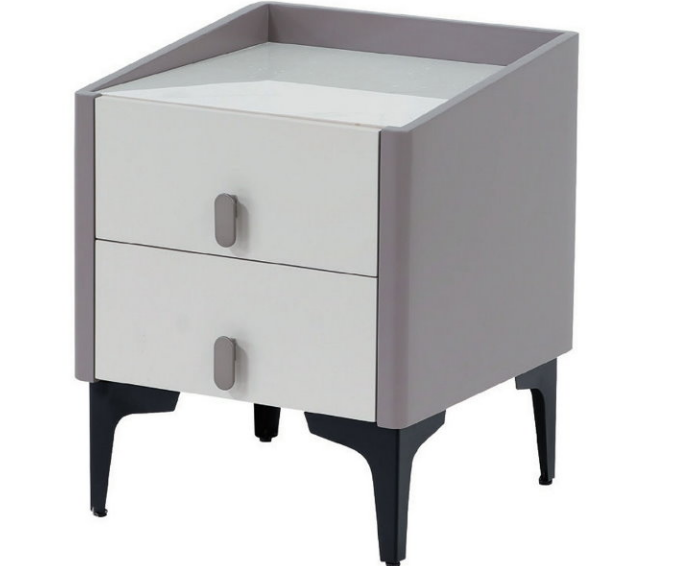 C798-13 #32床頭櫃 固定白岩板