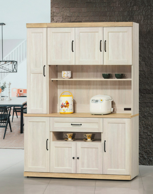 D732-1 鄉村風5尺餐櫃 全組