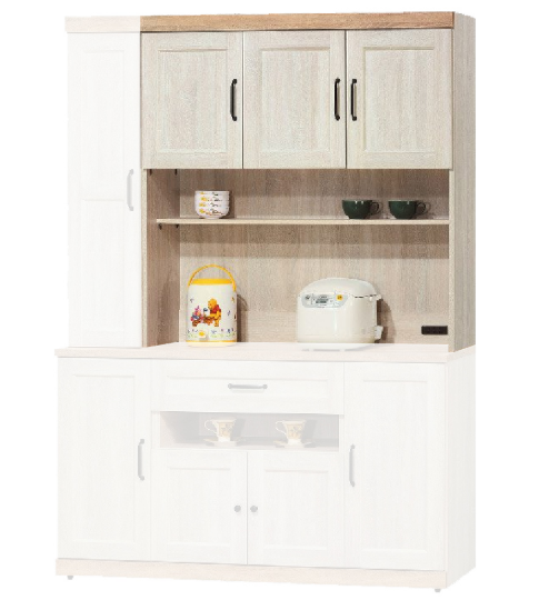 D732-2 鄉村風4尺餐櫃上座