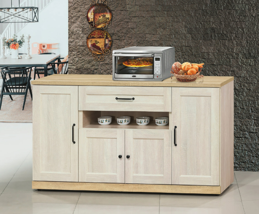 D732-6 鄉村風5尺餐櫃下座