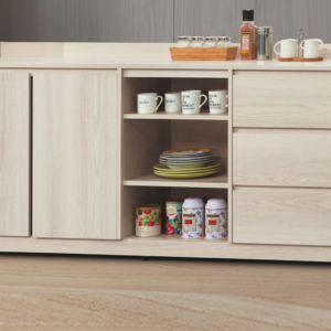 D733-3 卡洛琳北美杉木6尺餐櫃下座