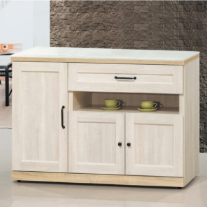 D732-7 鄉村風4尺岩板餐櫃