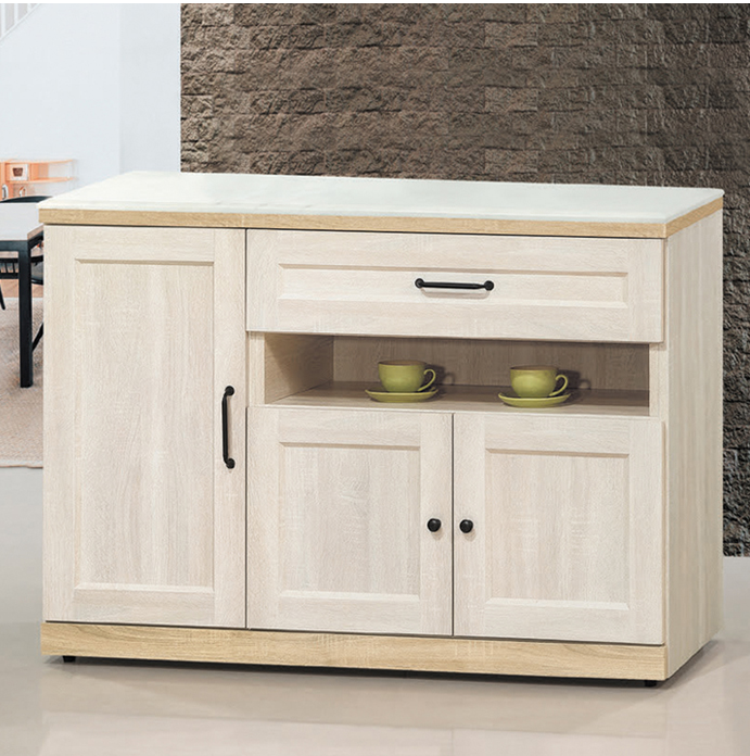 D732-7 鄉村風4尺岩板餐櫃