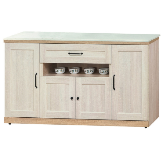 D732-8 鄉村風5尺岩板餐櫃