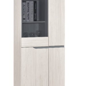 A1475-2 羅恩2尺玻門展示櫃 附活動隔板1大4小片