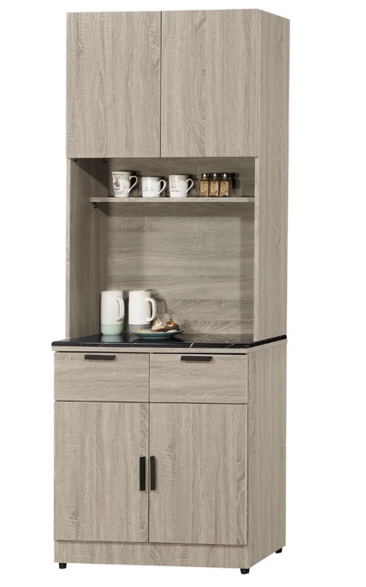 D735-1 夏洛特2.7尺石面餐櫃 全組