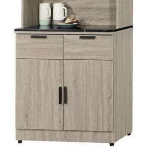 D735-2 夏洛特2.7尺石面餐櫃 下座