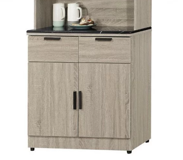 D735-2 夏洛特2.7尺石面餐櫃 下座