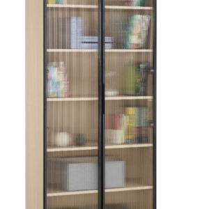 A1605-1 艾維斯2.7尺鋁門書櫥 附活動隔板*4