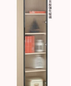 A1605-3 艾維斯1.3尺鋁門書櫥  附活動隔板4片