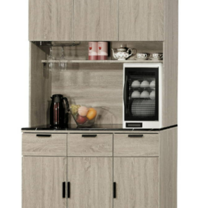 D735-5 夏洛特4尺石面餐櫃 全組