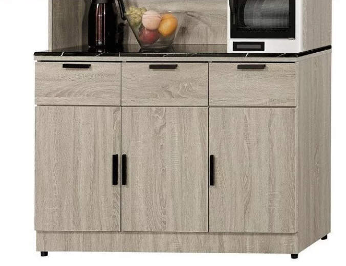 D735-6  夏洛特4尺石面餐櫃 下座