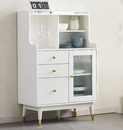 D737-1 (HC-CBG1092-08)白色媥蝠俠0.8米三抽一門餐邊櫃