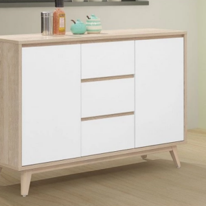 D737-3 肯詩特原橡雙色3.6尺餐櫃