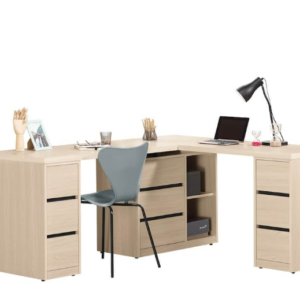 A1606-1 艾維斯6.8尺多功能組合書桌 全組 桌面5尺+5尺