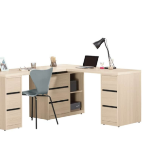 A1606-2 艾維斯5.8尺多功能組合書桌 全組 桌面4尺+5尺