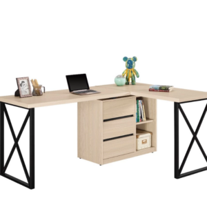 A1606-4 艾維斯6.8尺多功能組合書桌 全組 桌面5尺+5尺