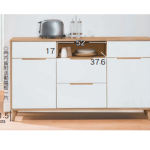 D737-8 肯詩特5尺餐櫃