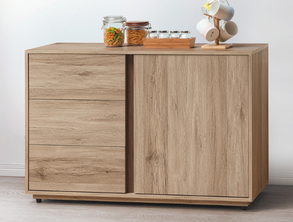 D738-4 莫蘭迪4尺餐櫃 不含岩板