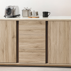 D738-5 莫蘭迪5尺岩板餐櫃