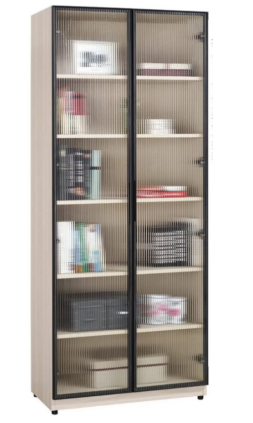 A1609-1 里斯特2.7尺鋁門書櫥 附活動隔板*4