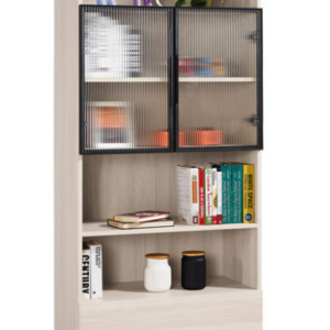 A1609-2 里斯特2.7尺鋁門二抽書櫥 附活動隔板*1