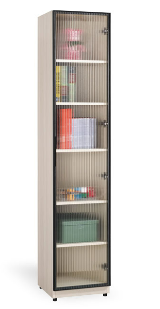 A1609-3 里斯特1.3尺鋁門書櫥 附活動隔板*4