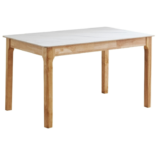 D802-3 半島本木4.3尺米岩板餐桌