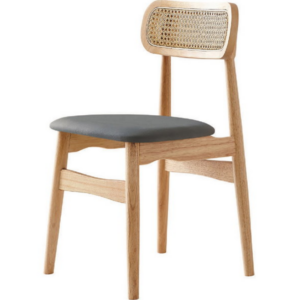 D803-2 蘇西眼鏡深灰貓抓皮餐椅