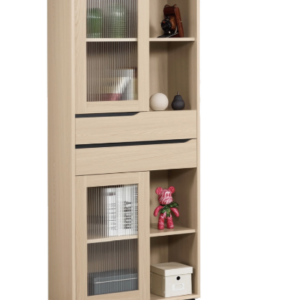 A1613-3 朵利斯2.3尺書櫥 面左玻璃 附活動隔板*4