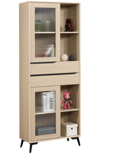 A1613-3 朵利斯2.3尺書櫥 面左玻璃 附活動隔板*4