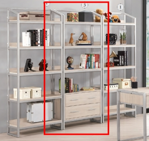 A1614-3 卡蜜拉2.7尺二抽書櫃