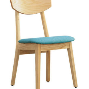 D807-4 羅丹橡木餐椅 淺藍  座深46 座高45公分