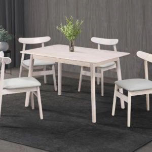 D808-3 水洗白4尺餐桌