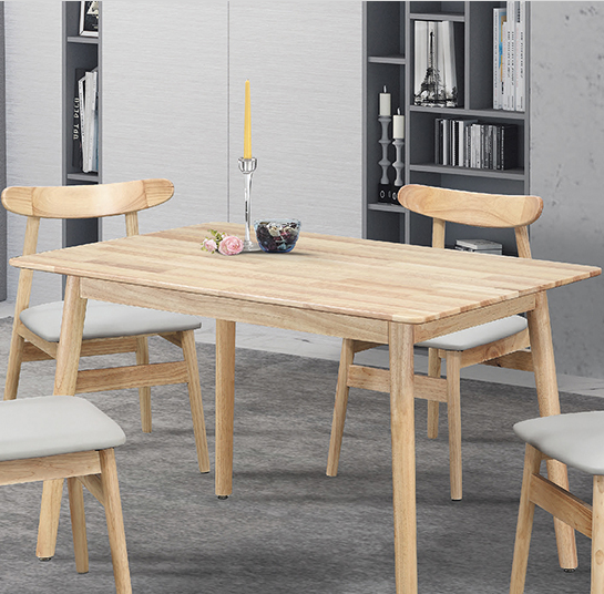 D807-6 原木色4尺餐桌