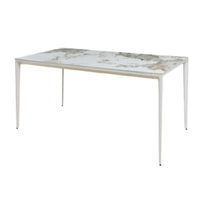 D809-2 潘朵拉直角白鋁4.6尺餐桌