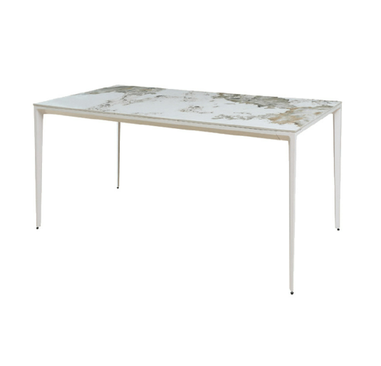 D809-2 潘朵拉直角白鋁4.6尺餐桌