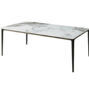 D810-1 潘朵拉圓角黑鋁6尺餐桌