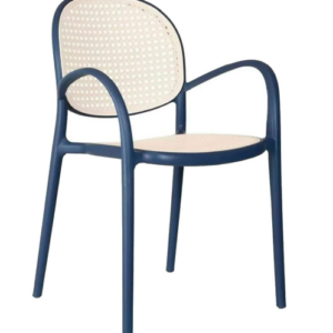 D811-2 格倫餐椅 藍白色