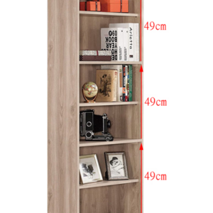 A1616-3 納維斯2尺開放書櫥 附活動隔板*3